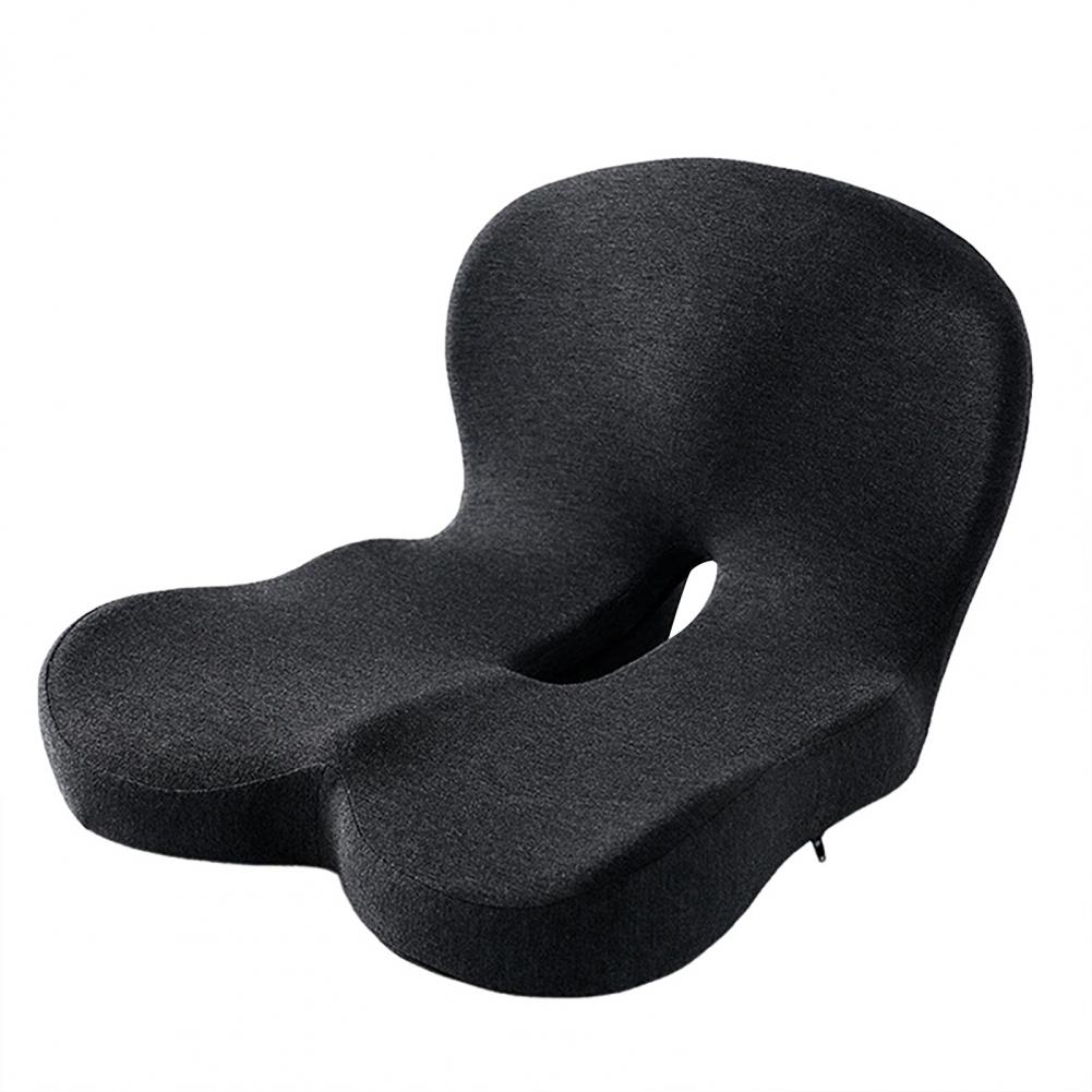 L-Shaped Integrated Seat Cushion Memory Foam Cushion with Lumbar Support Back And Seat Cushion for Tailbone Pain Relief