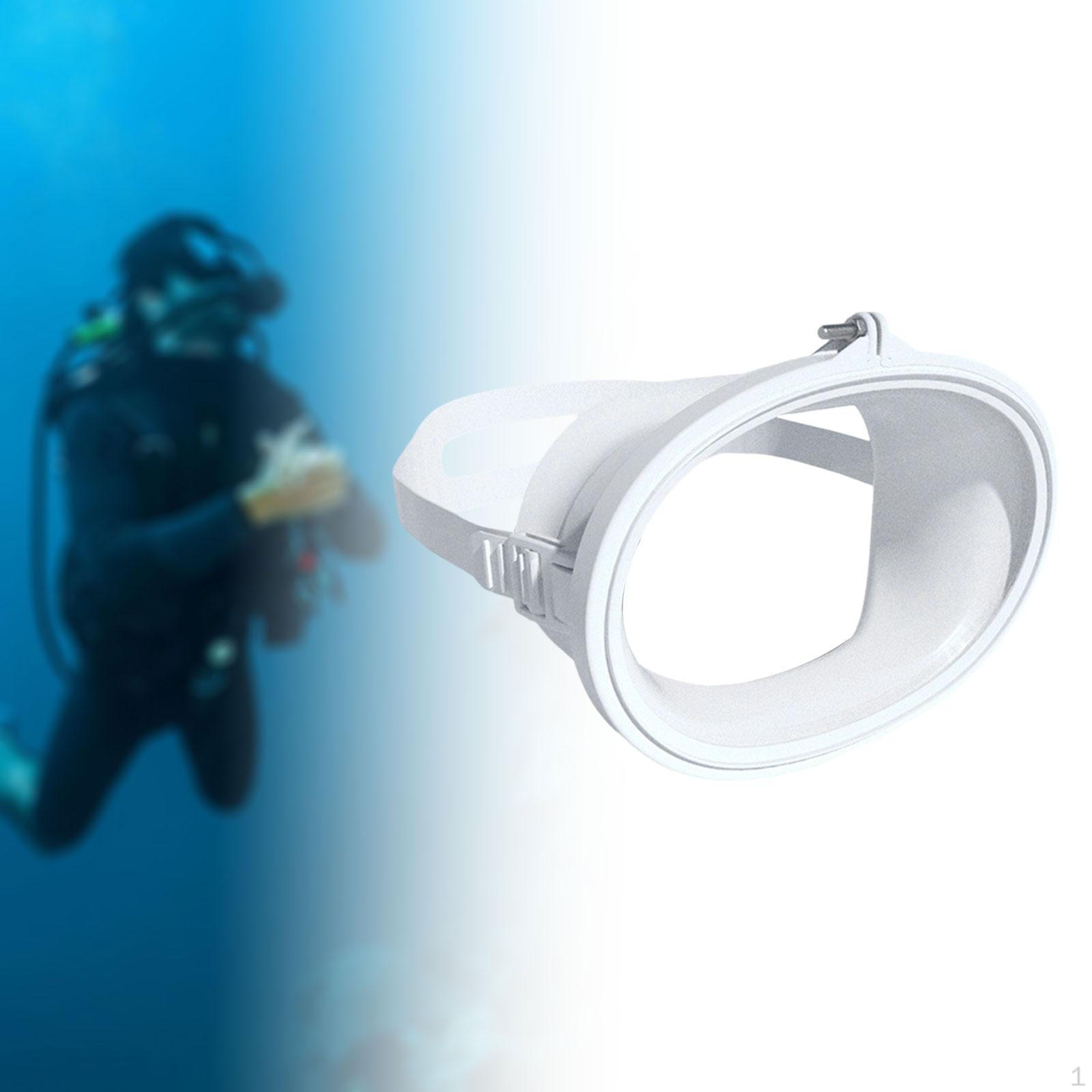 

Маска для дайвинга Очки для подводного плавания Защита от запотевания Удобные Легкие Высокообъемное стекло Герметичные Подводные white pp frame