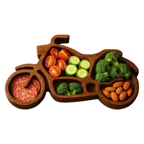 

Деревянный сервировочный поднос Поднос для закусок в виде транспортного средства Поднос для печенья Поднос для холодных закусок, сыров, фруктов, орехов Веселый поднос для вечеринок Small C