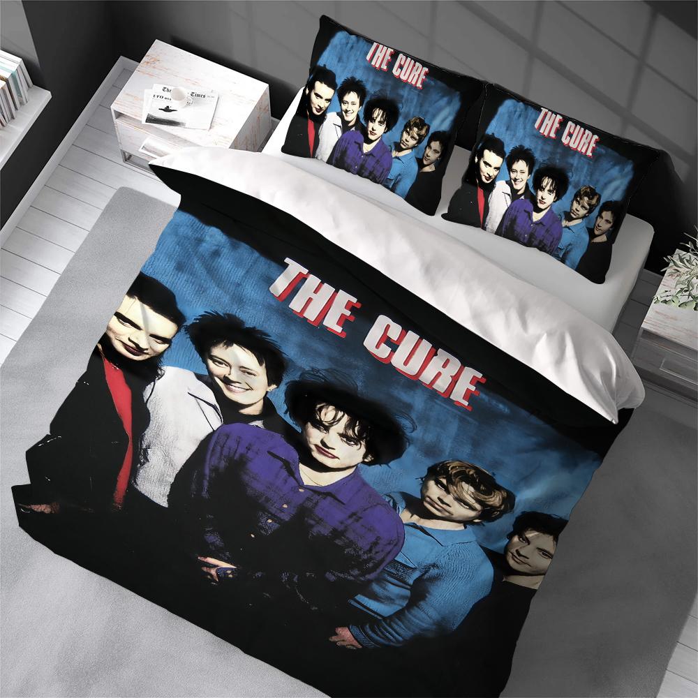 Band THE C-Cure-S Music Duvet Cover Set Soft Wash Bed 3 Piece Summer Comfortable Student Dormitory Home Baby Bedding Best seller