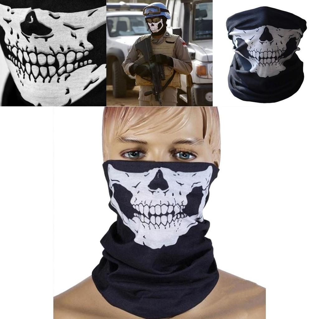 Geister Schädel Radsport Fahrradhelm Nacken Gesichtsmaske Mit Schnelltrocknender Vielseitigkeit Für Alle Jahreszeiten
