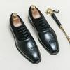Fashion High End Brand Men's Split Leather Shoes Retro Banquet Pointed Dress Shoes Men's Business Casual Shoes Wear-resistant Soles