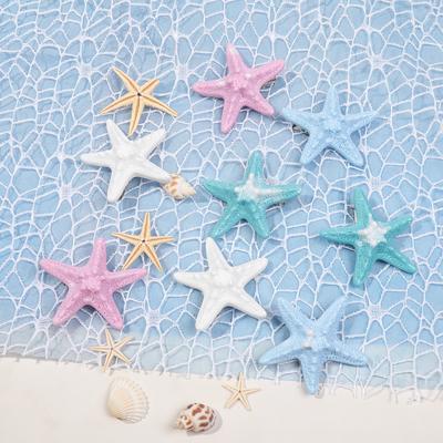 5 Stück Seestern Haarspange Strand Seestern Haarnadeln Meerjungfrau Haarspangen Accessoires für Frauen und Mädchen