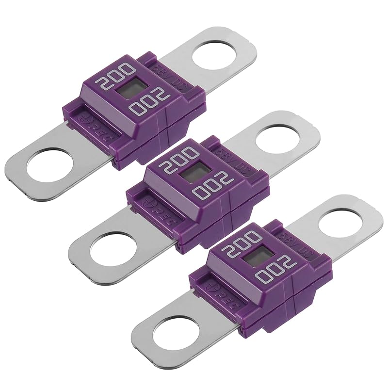 AMI/Midi Fuse 100A High Current Bolt-on Fuse 100 Amp for Cars, Buses, Trucks, Caravans, Construction Vehicles (Pack of 3)