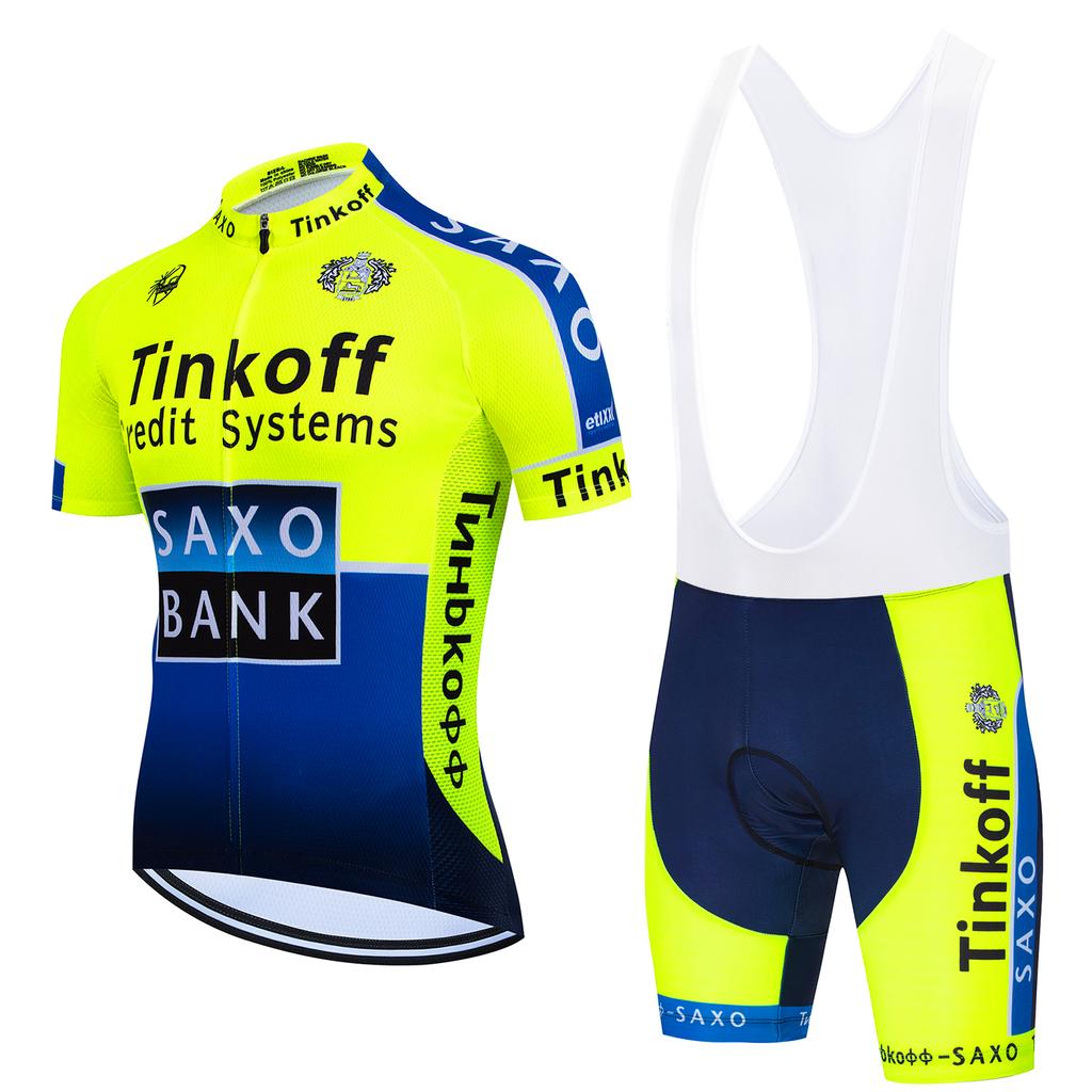 2026Tinkoff saxo bank Cycling Jersey Set Breathable Cycling Shirt Summer Cycling Clothing Mountain Bike Riding Clothes Triathlon