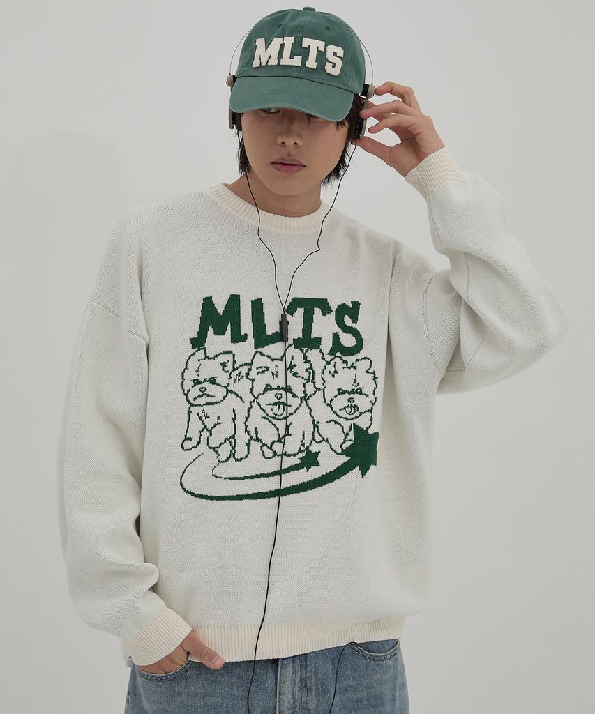 WAIKEI Mlts Line Graphic Knit Pink