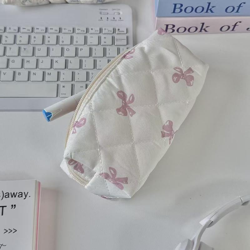 

Милый пенал с бантиком-бабочкой и цветками сакуры, большой вместимости, сумка для хранения канцелярских принадлежностей, многофункциональная косметичка, пенал