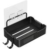 Wall Mounted Soap Holder With Hooks Stainless Steel Soap Tray Slotted Soap Dish Kitchen Bathroom Accessories