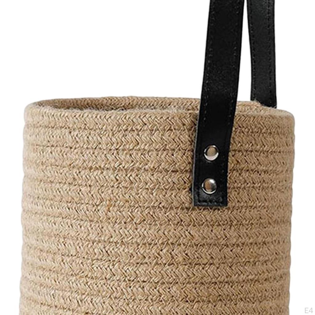 Hand Woven Hanging Basket Multipurpose Storage Organizer Rope