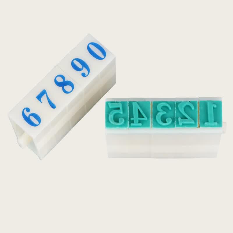 RYZH S-1 Movable Type Digital Number Stamp Set