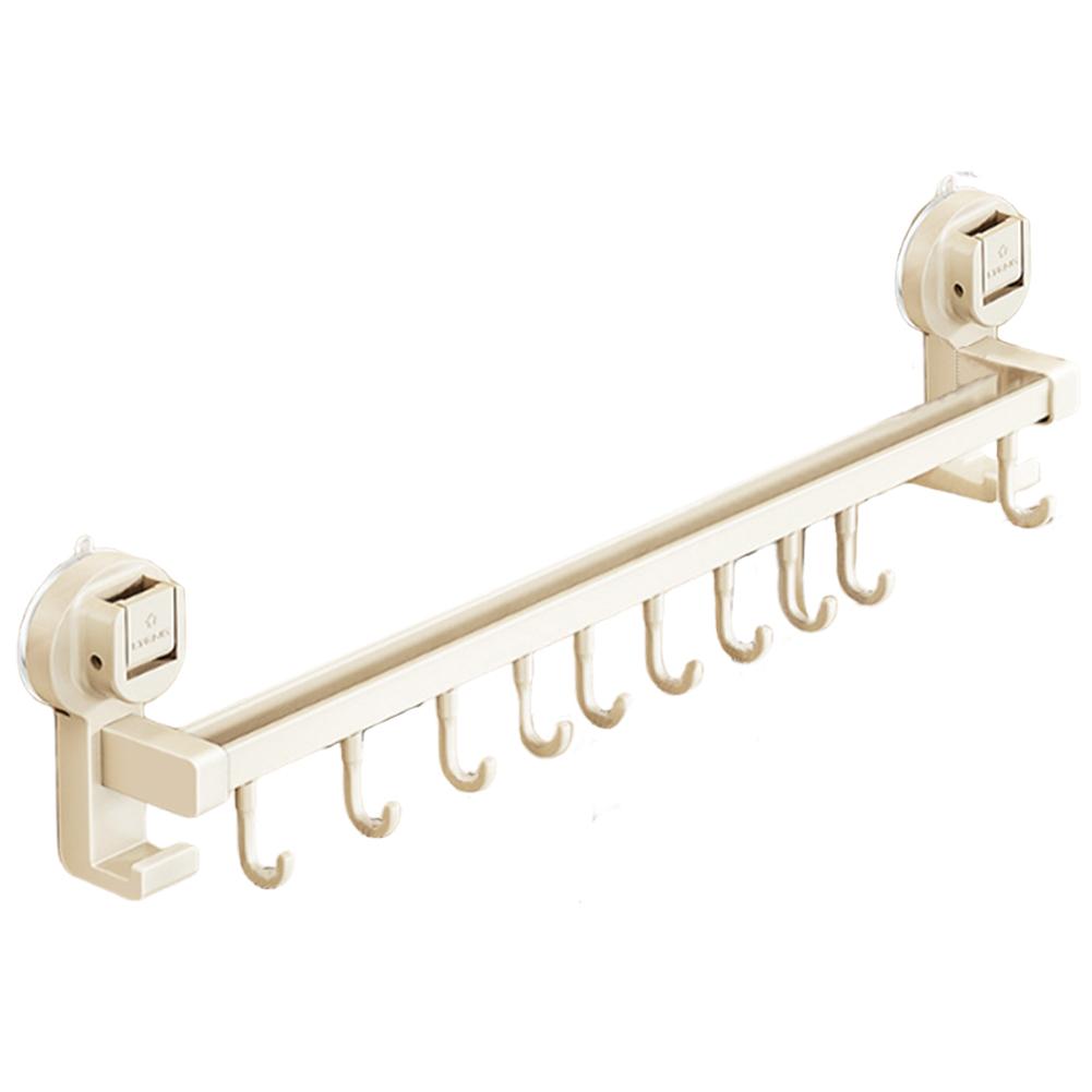 Kitchen Organizer Wall Mounted Kitchen Hook Rack Self Adhesive Rail Kitchen Utensils Rack for Kitchen Utensil Accessories