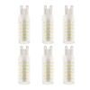 6PCS 77LED G9 Light Bulb 9W Small Ceiling Lamp Bulb 3 Light Color Wall Lamp Bulb for Home