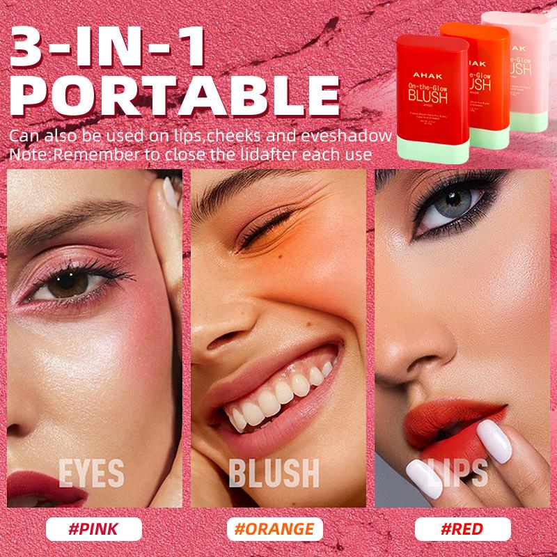 Versatile Nude Blush Stick: Enhance Your Complexion with Cream Contour and Highlight - Southeast Asia's Hot Seller