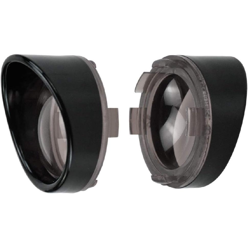 HDBUBALUS Smoked Turn Signals Lens Cover Visor Bezels Light Covers Indicators Lens Fit for Harley Touring FLHX Sportster Softail Dyna Gloss Black