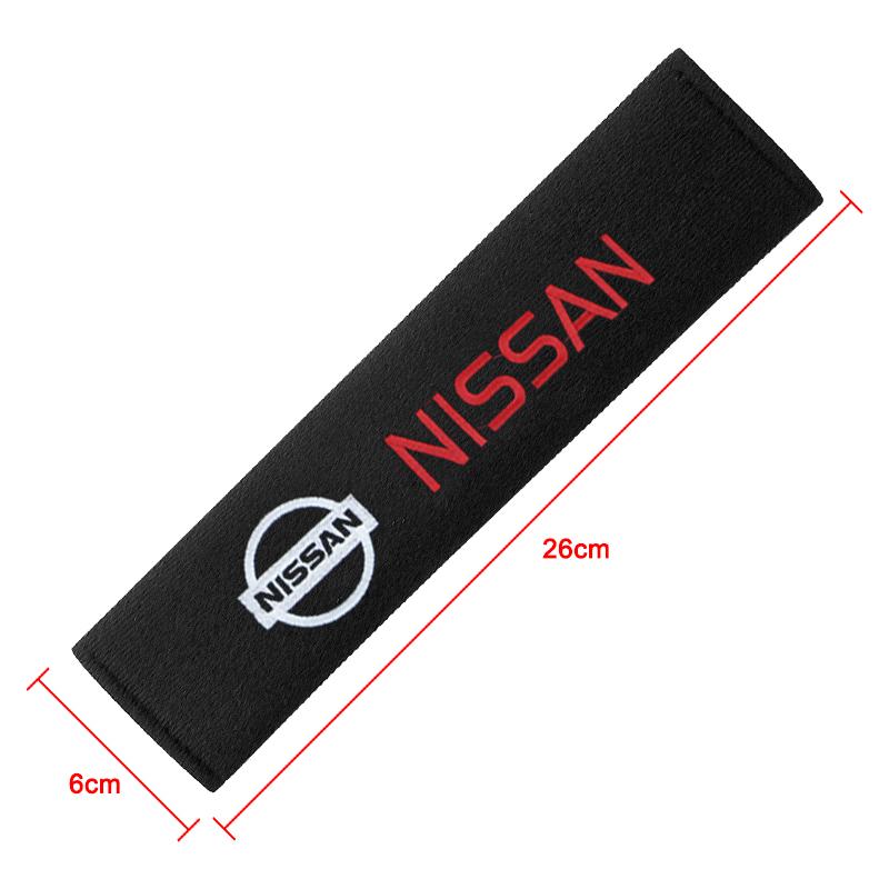 2Pcs Car Seat Shoulder Belt Cover Protector Pad Auto Accessories For Nissan X-Trail T32 T31 Qashqai Tiida Teana Car Styling
