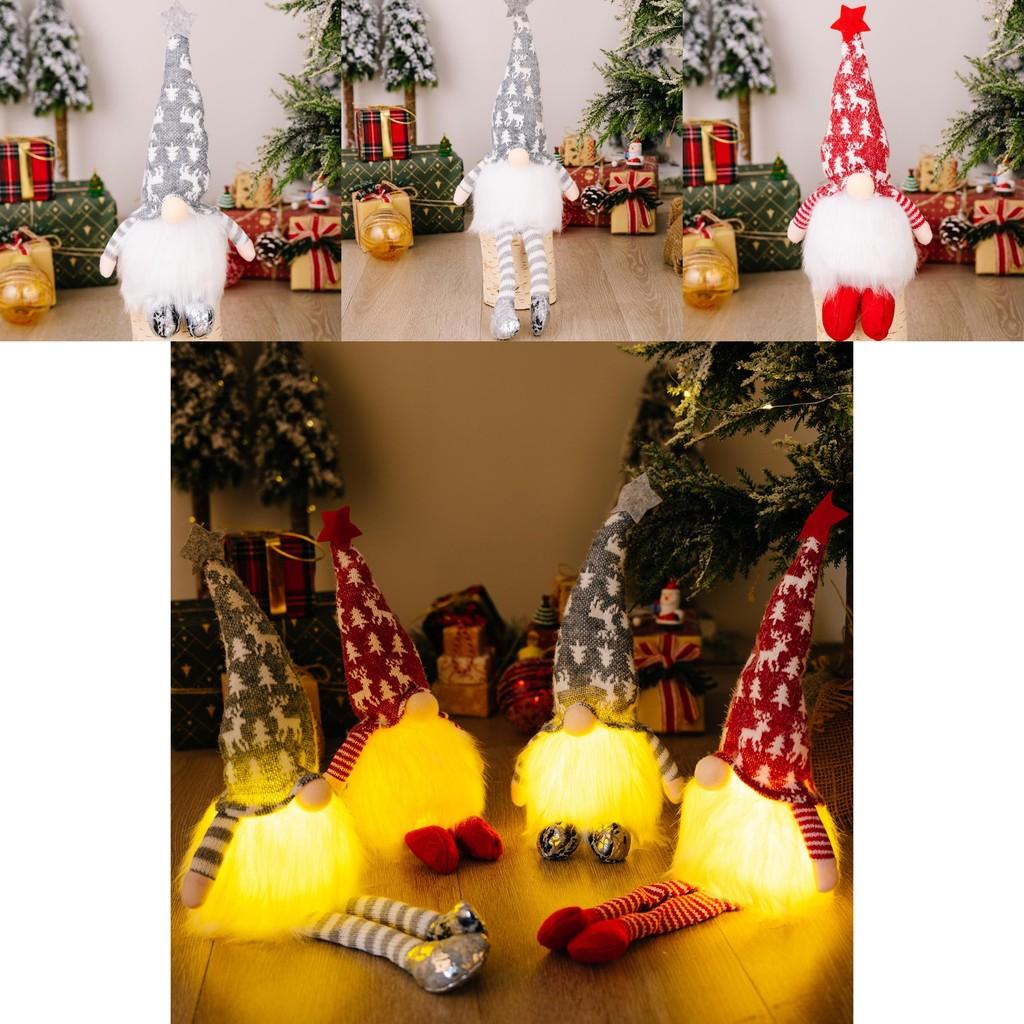 Entzückende Weihnachtsdekoration Plüsch-Wicht stehend Rentier-Design Rote Graue Farben