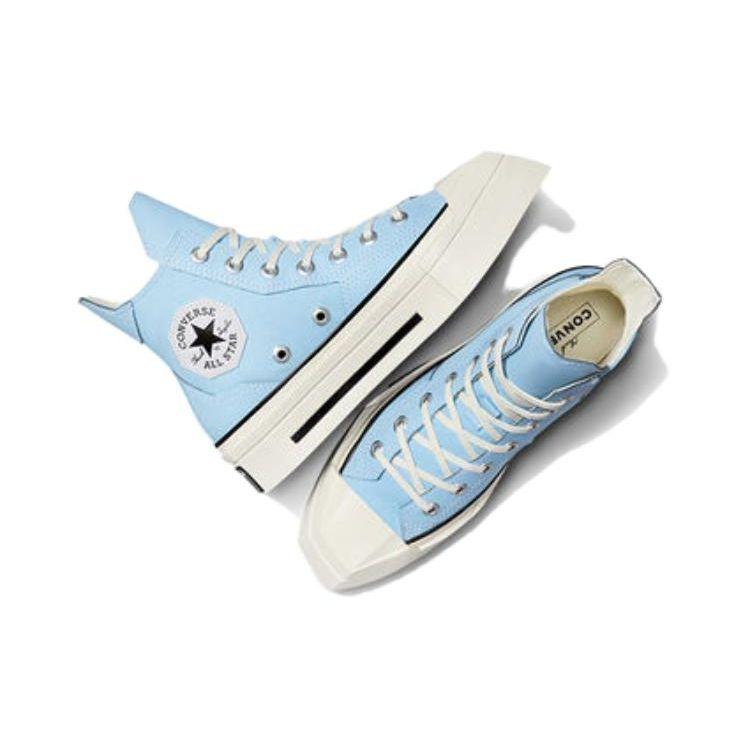 Converse Chuck 70 De Luxe Squared High True Sky Unisex Sneakers Blue Egret Black A07566C