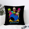 Ball Sports Doodles Cushion Cover Eco Linen Pillow Case DoubleSided Print Breathable Durable Zipper Home Decor Gift