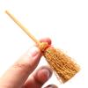 10Pcs Mini Broom Rope Straw Brooms Halloween Party Costume Witch Broom Dollhouse
