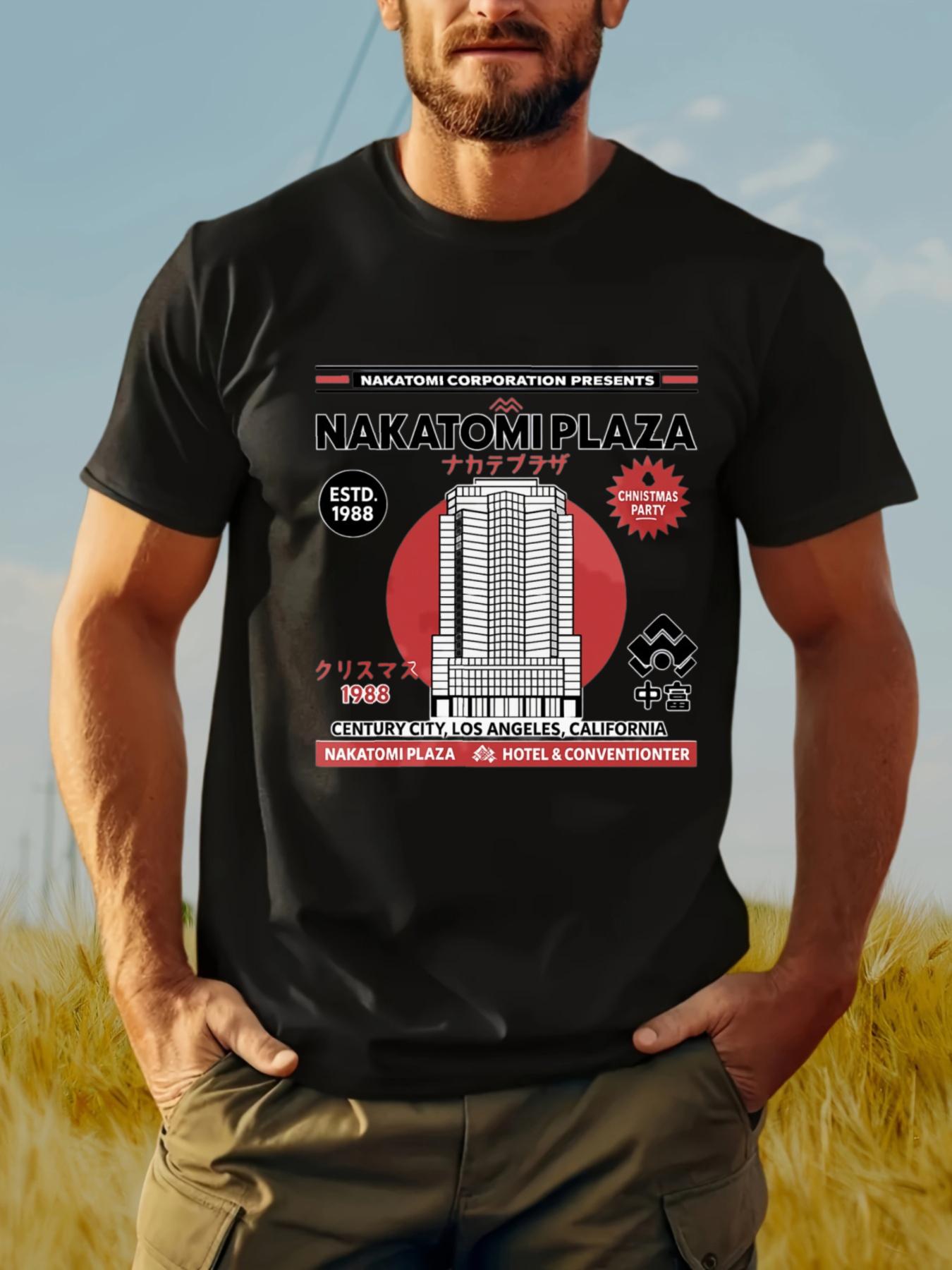 Men S Vintage Nakatomi Plaza T-Shirt - Design Inspired by The 1988 Christmas Party XL