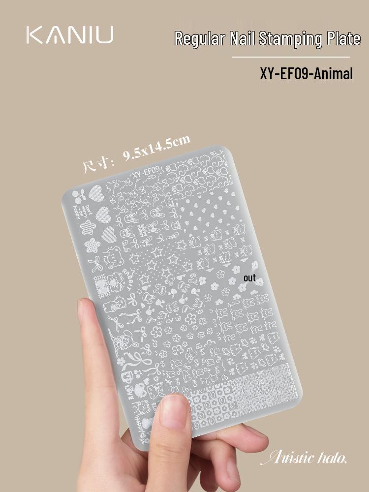 Płytki do zdobienia paznokci w stylu chińskim - Wzory motyli, koronki, kwiatowe i bambusowe