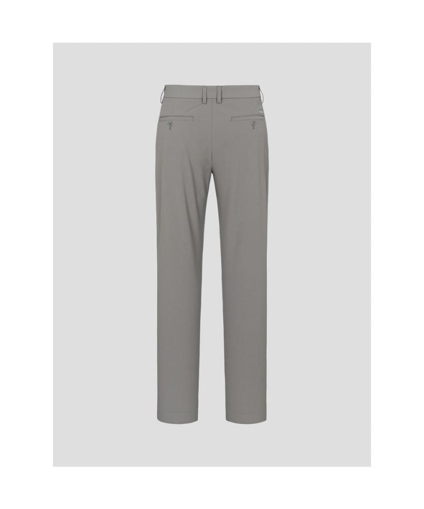 Binpolmen Poly Elastic Waist Standard Fit Pants Khaki