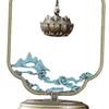Lotus Flower Hanging Incense Burner Alloy Metal for Bathroom Multifunctional