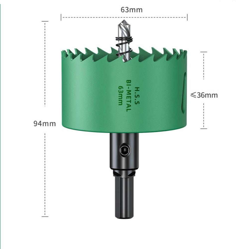 HSS Steel Wood  Drilling Crown Easy Chip Removal Bimetal Hole Opener  Woodworking