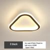 Modern Black Round LED Ceiling Light for Hallways