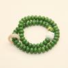 Green Bodhi Double Strand Abacus Bead Buddhist Prayer Bracelet for Men & Women - Wenwan Rosary