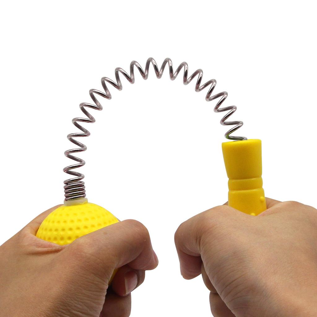SinLoon Massager Ball Hammer Hammer Stick Manual Beat Golf Ball Massage Back Shoulder Massage Full Body Fatigue Pain Relief (2 Pack) (Yellow)