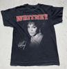 T-shirt da donna Whitney Houston Nera Spell-Out Foto M Anni '90 Icona R&B Y2K