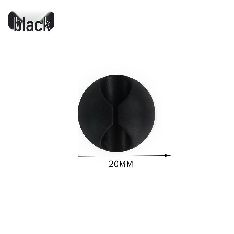 Multi-Hole Self-Adhesive Cable Organizer and Power Cord Holder