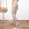 Oil Shiny Knee High Stockings Sexy Hosiery New Compression Socks  Women