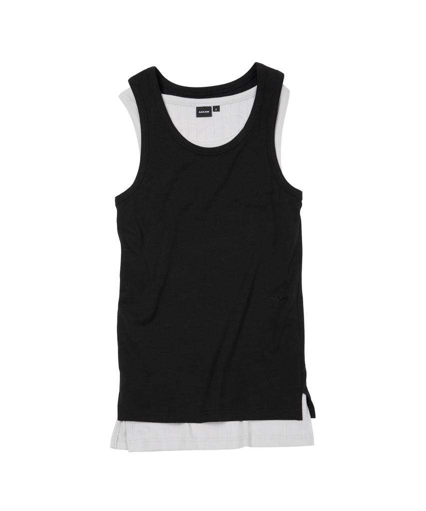 AAKAM 2-Piece Layered Sleeveless (Black)