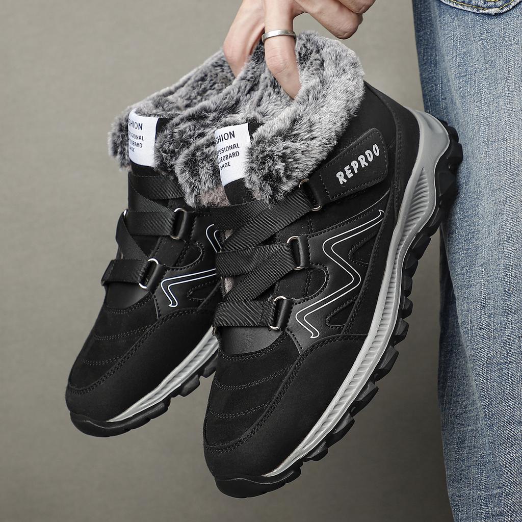 Herrenstiefel Hohe Qualität Winterfell Warmhalten Knöchel Schneestiefel Herren Winter Gummi Arbeitsstiefel Herren Sneakers Winter Botas