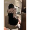 Korean ins women's summer back suspender nightdress dress pure desire sexy thin girl loungewear pajamas