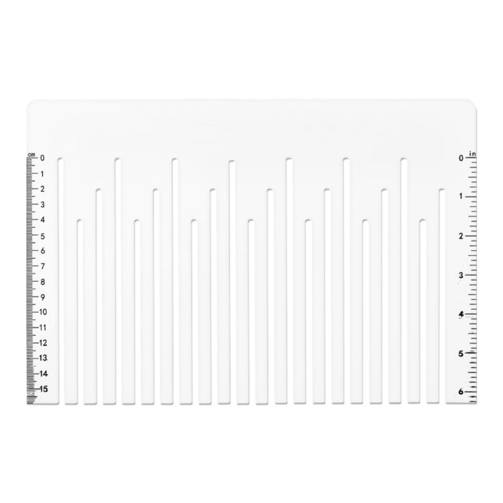 

Floral Fabric Ruler Transparent Acrylic Sewing Ruler Cutting Template Tool One Size