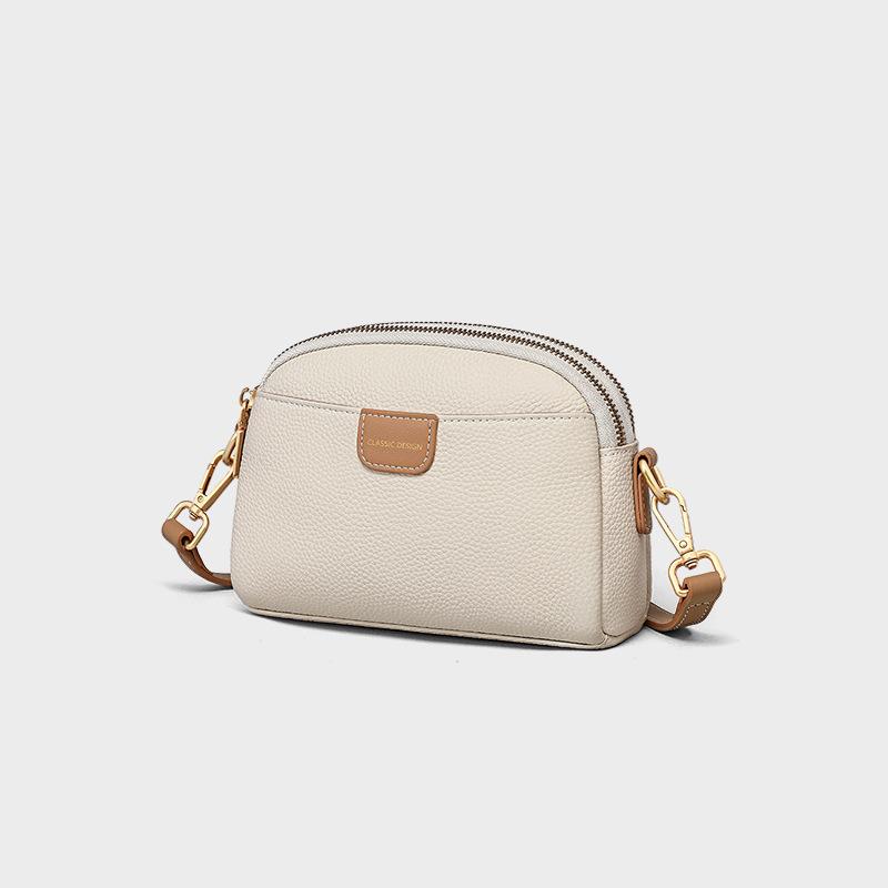 2025 Autumn Winter New Genuine Leather Women's Bag, Phone Bag, High-end Single Shoulder Crossbody Bag, Small Bag, Handbag