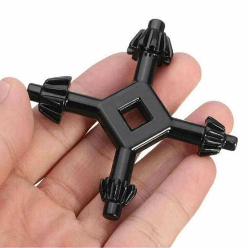 4 In 1 Multi-function Universal Chuck Key Drill Drilling Holder Spanner Ratchet Socket Ring Combination Grip Star Wrench