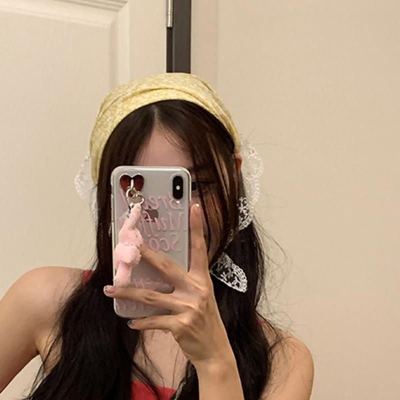 Soft Comfortable Lace Trim Hairband Sheer Hair Scarf Suitable for Female All Age