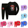 4094 Enfants Garçons Filles Brawl Stars Impression Manches Longues T-shirt Pantalon Pyjama Vêtements de Nuit Ensembles de Sommeil