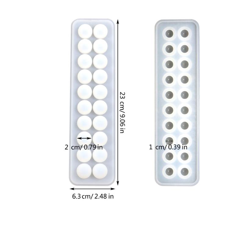 Round Bead Shaped Mould Easy To Demould Silicone Moulds Epoxy Resin Jewelry Molds for Crafting Lovers and Home Makers