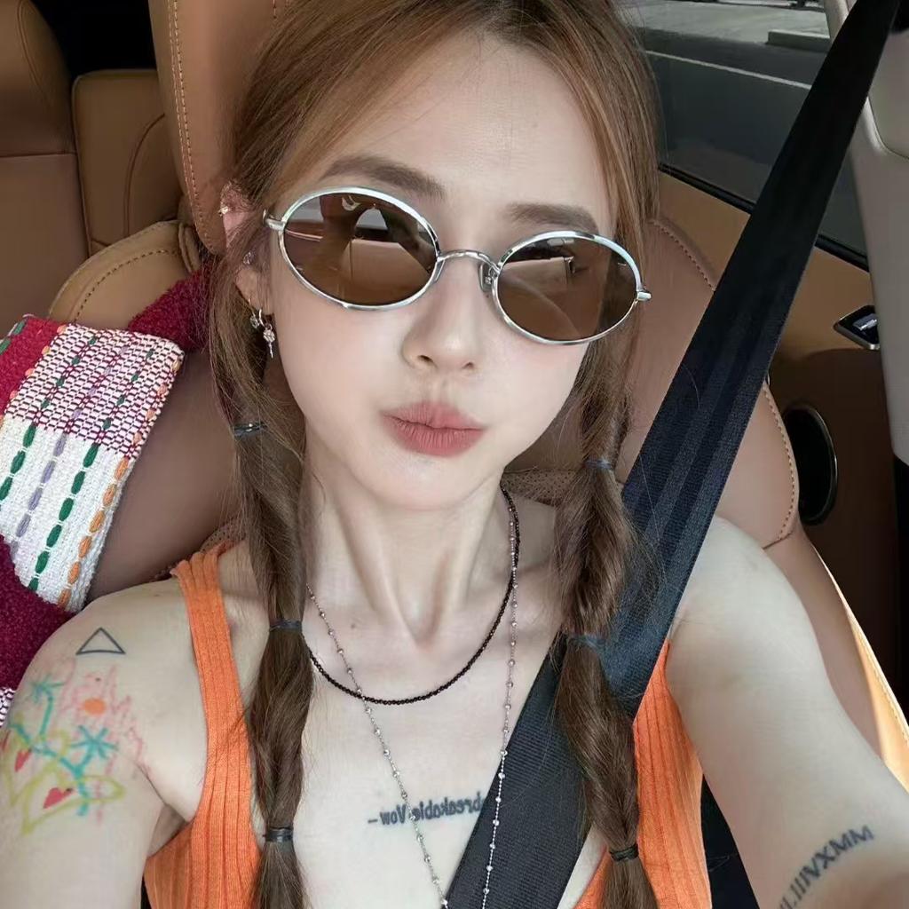 Vintage Oval Sunglasses for Women Men Retro Style UV Protection Driving Travel Fashion Sun Glasses