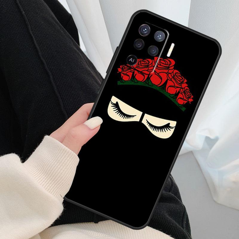 Muslim Islamic Girls Arabic Hijab Case For Oppo A18 A38 A58 A78 A98 A80 A60 A40 A96 A76 A16 A94 A74 A54 A15 A17 A57 A77 A5 Pro