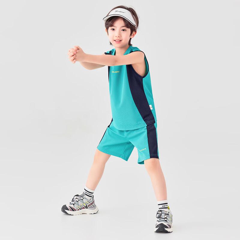 Boys' Summer Color-block Sport Set