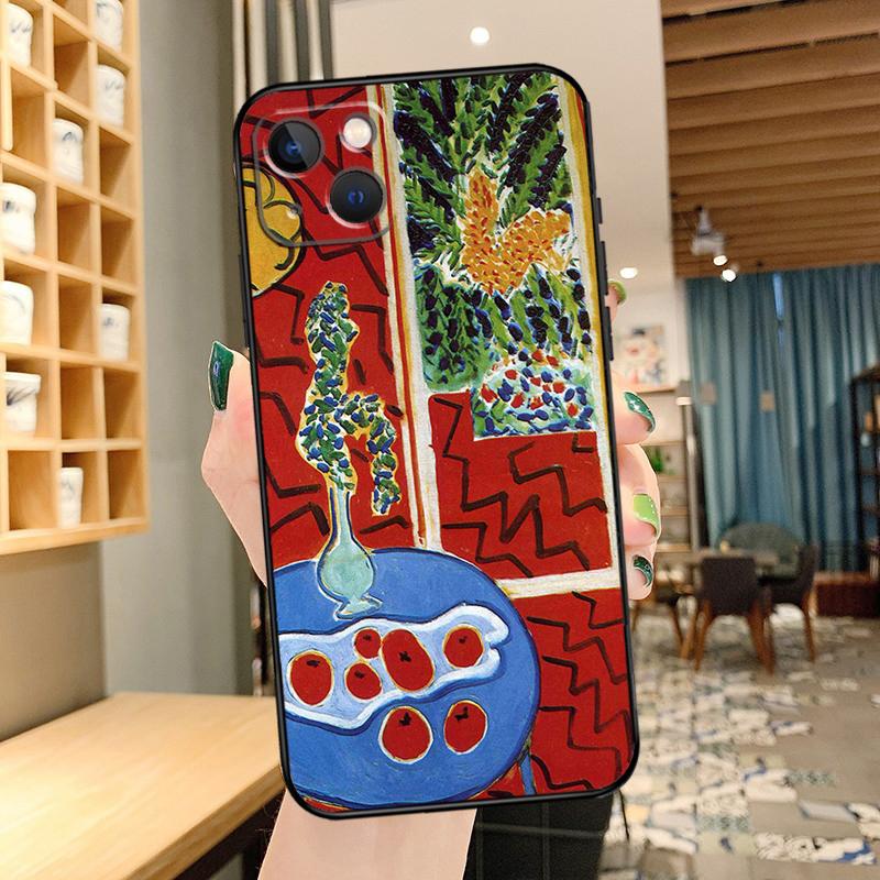Matisse Oil Painting Phone Case For iPhone 13 Pro Max 16 15 11 12 14 17 Pro Max Mini 15 16 Plus 16e 17 Air Cover