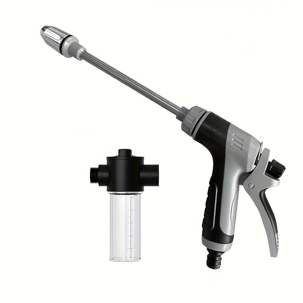 

Водяной пистолет высокого давления для мойки автомобилей с дозатором мыла - подходит для автодомов, сада и транспортных средств - регулируемая насадка, инструмент для чистки транспортных средств. 1 set
