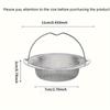 Durable Stainless Steel Hair Catcher with Handle - Prevent Clogs In Bathtub, Shower, Sink, and Floor Drain