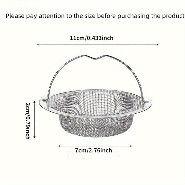 Durable Stainless Steel Hair Catcher with Handle - Prevent Clogs In Bathtub, Shower, Sink, and Floor Drain